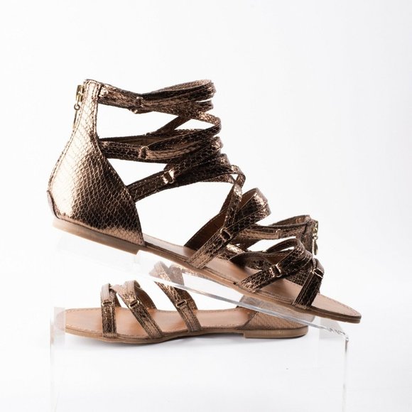 Yellow Box Womens Jacky Flat Gladiator Sandals S8 - Picture 3 of 8